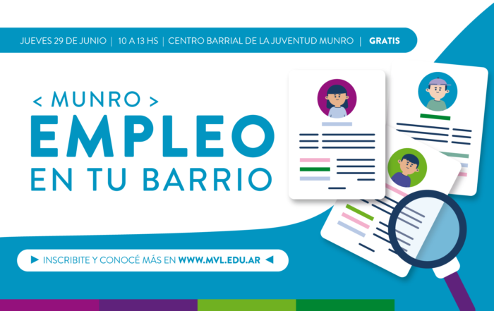 #EmpleoEnTuBarrio 🔎 ¡la Dirección de Empleo VL llega a Munro!