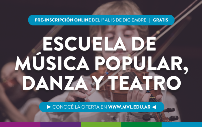 🎶 ¡Inscribite en la Escuela de Música Popular, Danza y Teatro!