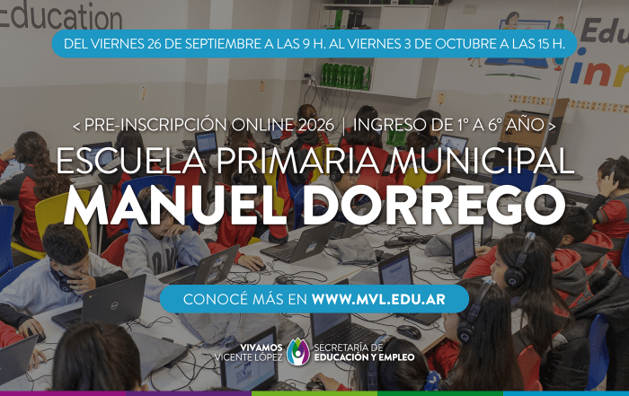 Pre-Inscrip Esc Prim Dorrego 2026