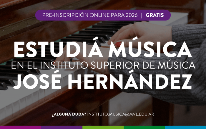 Pre-Inscripción2026 🎼 INSTITUTO DE MÚSICA JOSÉ HERNÁNDEZ PREINSCRIPCION_ISMJH