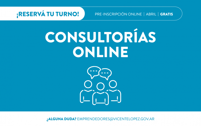 #EmprendedoresVL 💬 Consultorías Online - ABRIL 💬